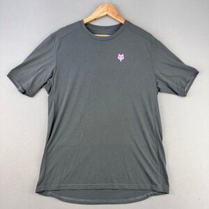 FOX Racing Ranger T-Shirt Mens Large Grey Short Sleeve Performance MTB Biking